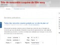Détails : Plan cul